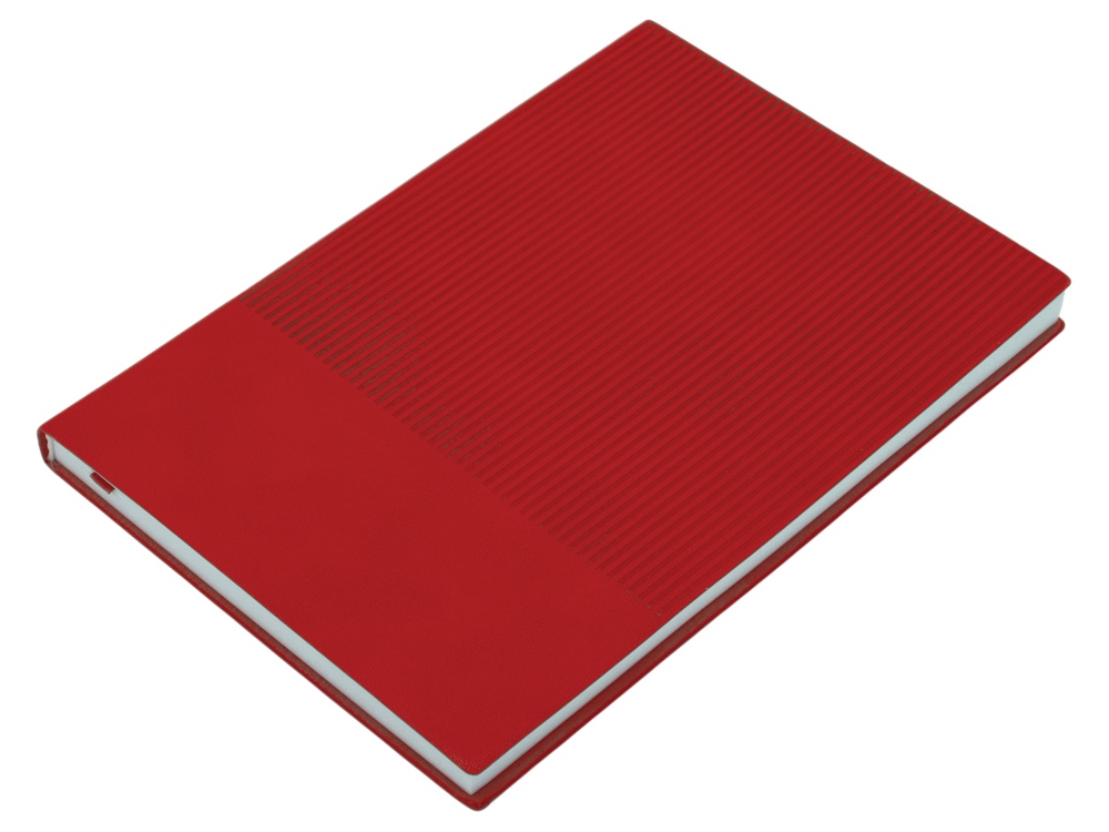 Набор блокнот в гибкой обложке А5 и металлическая шариковая ручка Nabokov, красный-2