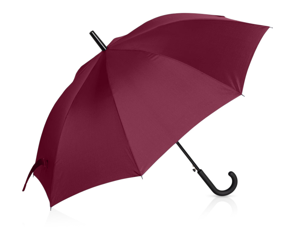 Зонт-трость Reviver с куполом из переработанного пластика, бордовый-0