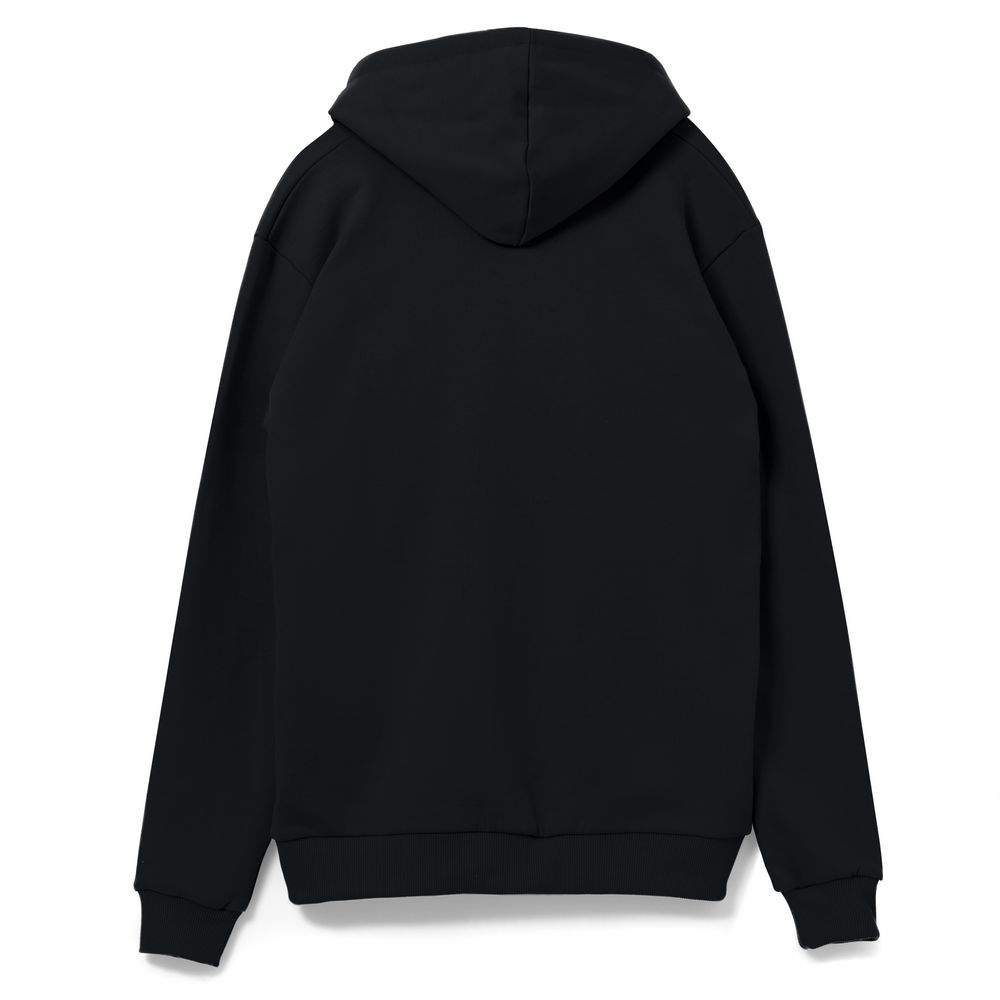 Толстовка на молнии с капюшоном Unit Siverga, черная-1