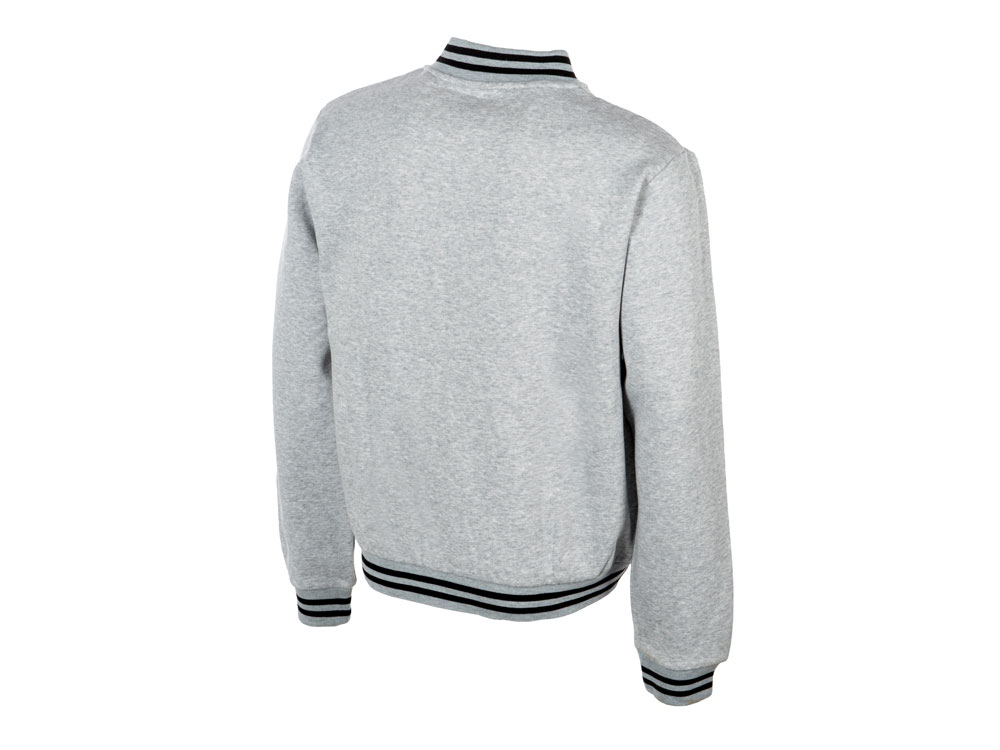 Бомбер Oxford, серый меланж, унисекс-7