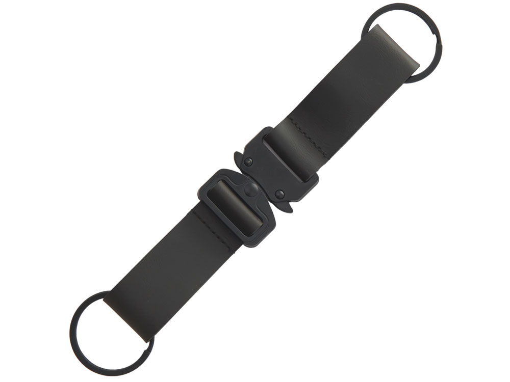 Отстегивающийся брелок-ремувка из эко-кожи Ninja, черный-0
