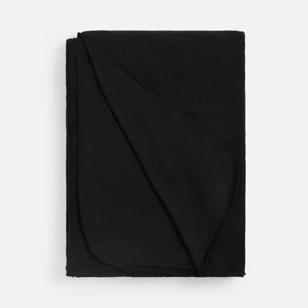 Флисовый плед Warm&Peace XL, черный-1