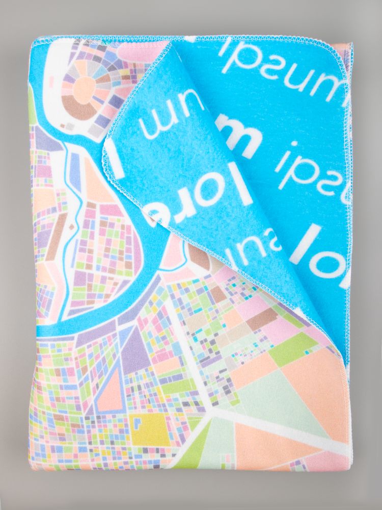 Флисовый плед Feltro Color Plus с печатью на заказ, S-2