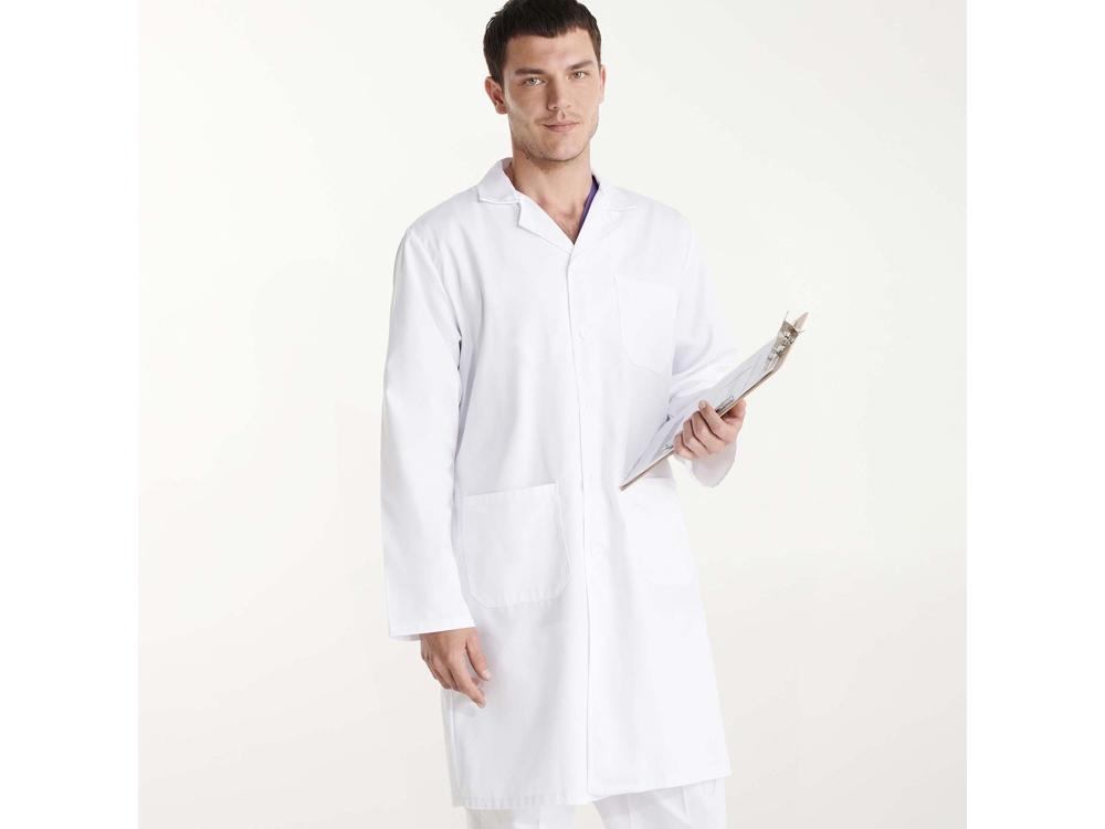 Халат унисекс Vaccine, белый-4