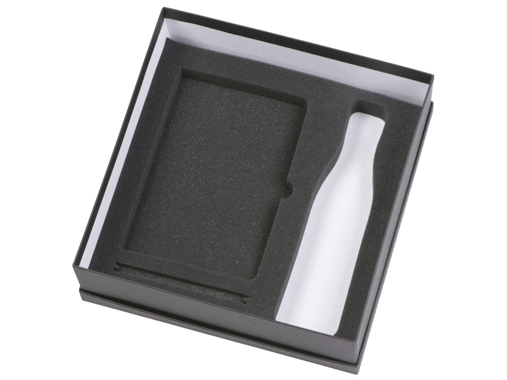 Подарочный набор c блокнотом C1, ручкой и термобутылкой, оранжевый-2