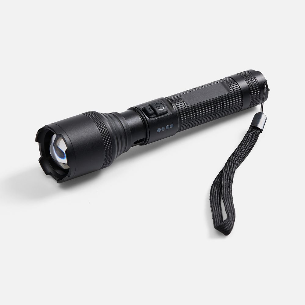 Фонарь аккумуляторный с фокусировкой луча FarSee, черный-1