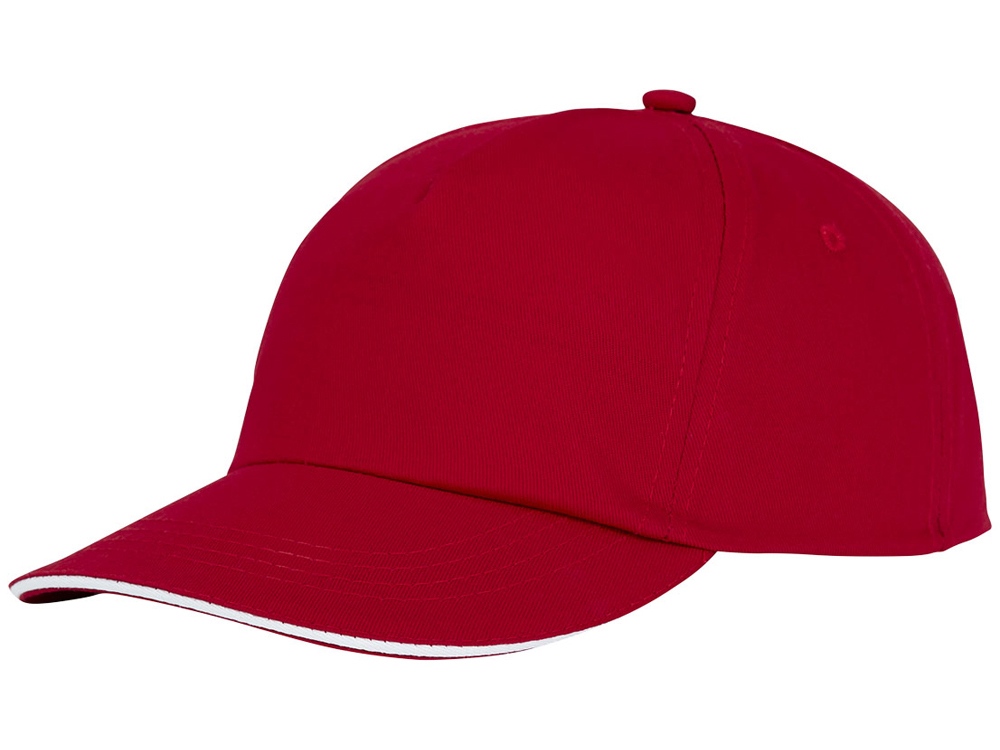 Пятипанельная кепка-сендвич Styx, красный-0