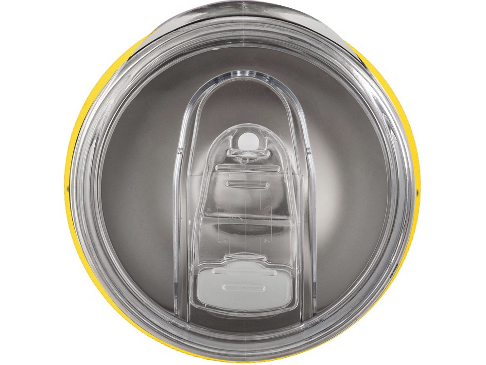 Вакуумная термокружка Sense, непротекаемая крышка, желтый-3