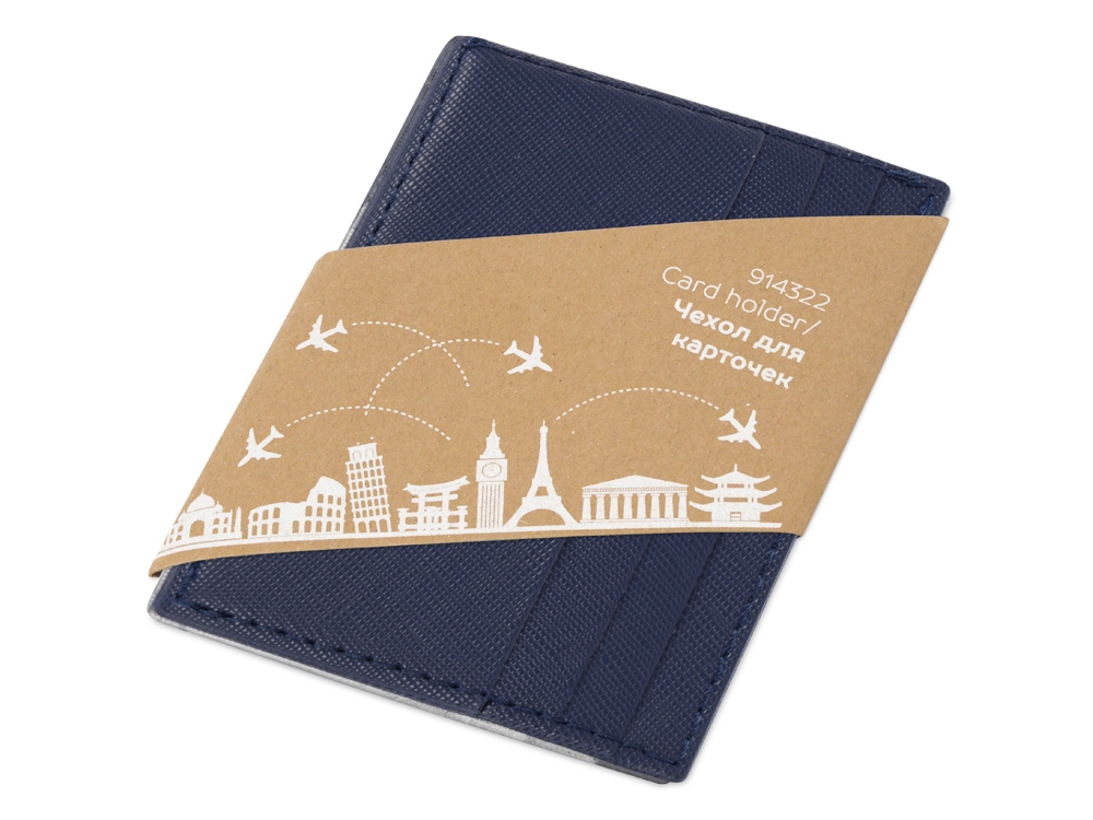 Чехол для карточек и купюр Weekend из ПВХ, темно-синий-6
