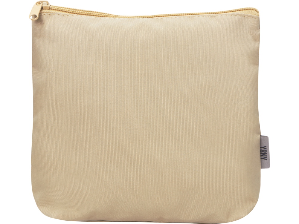 Косметичка из полиэстера 300D с подкладкой Amalia, бежевый-1