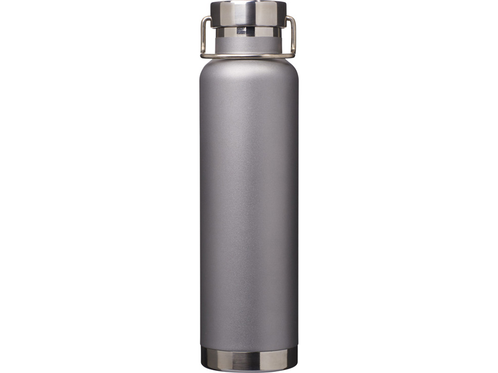 Бутылка для воды с вакуумной изоляцией Thor объемом 650 мл из переработанной нержавеющей стали, сертифицированной по стандарту RCS - Серый-1