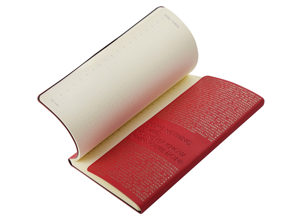 Ежедневник недатированный А5 Bilbao, красный-2