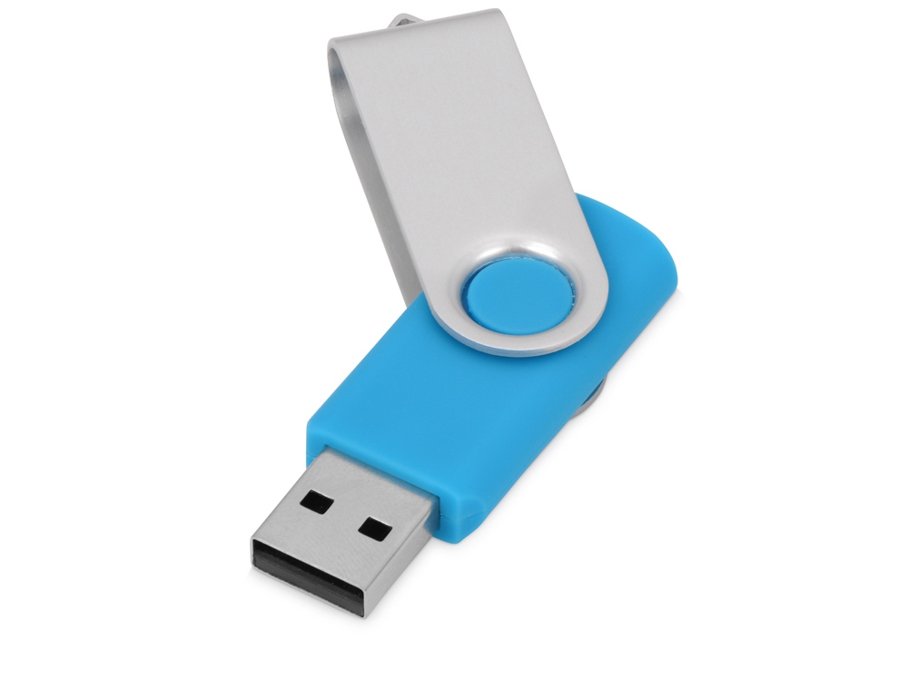 Флеш-карта USB 2.0 8 Gb Квебек, голубой-1