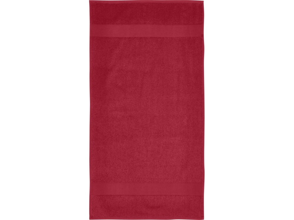 Хлопковое полотенце для ванной Charlotte 50x100 см с плотностью 450 г/м2, красный-1