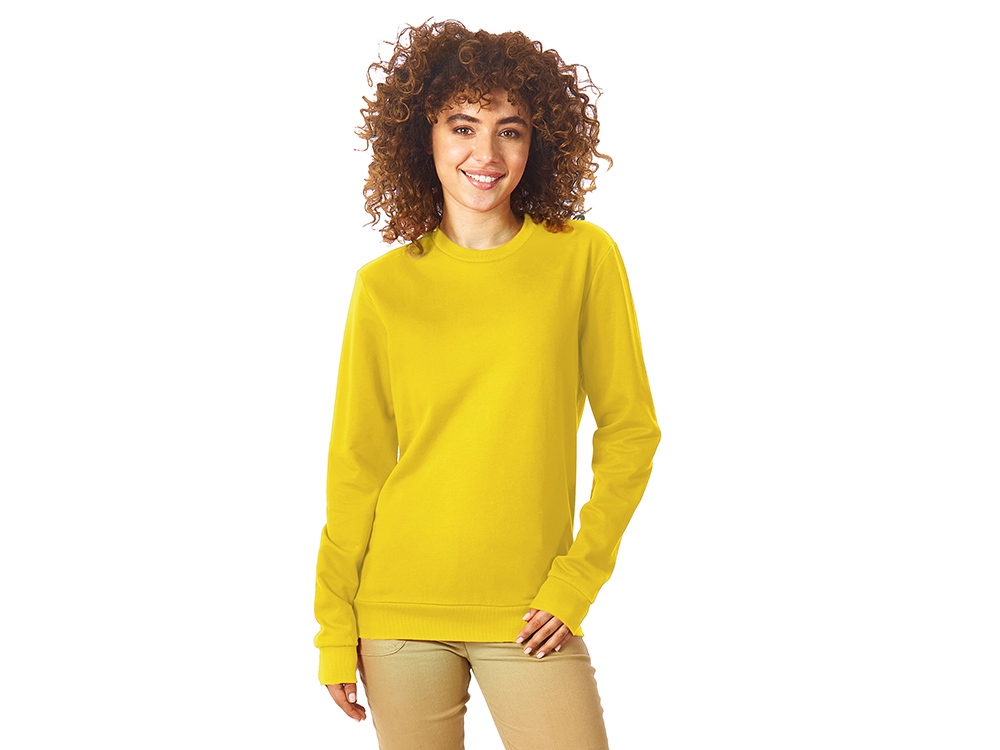 Свитшот Motion унисекс с начесом, жёлтый-2