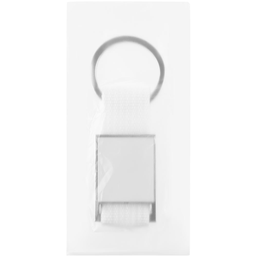 Брелок Stropp с тканевой вставкой, белый-2