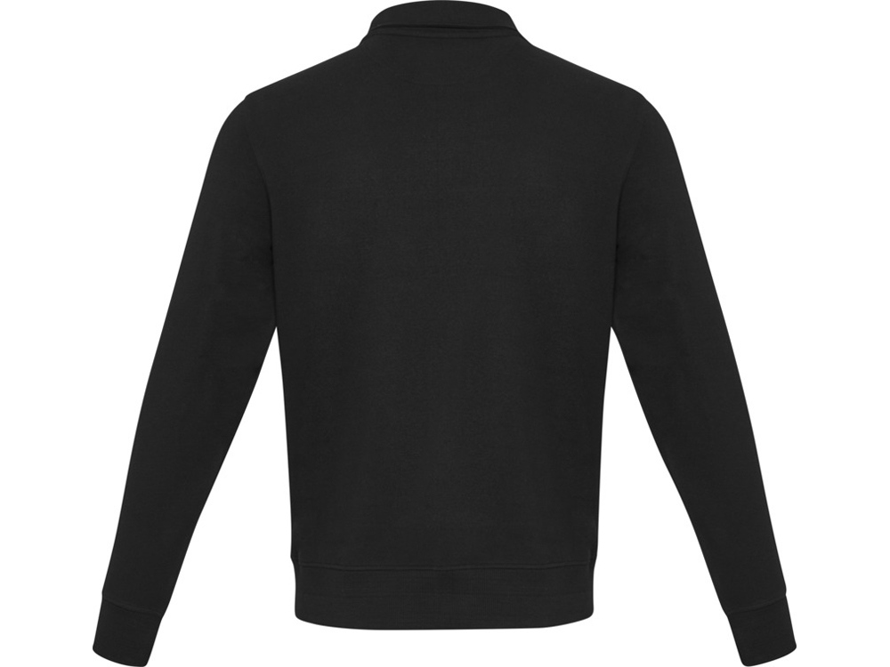 Tin унисекс-свитер с молнией из переработанных материалов Aware™ - сплошной черный-2