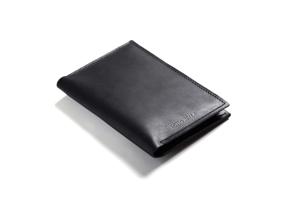 Подарочный набор Long River: обложка для паспорта, ключница, черная коробка-3