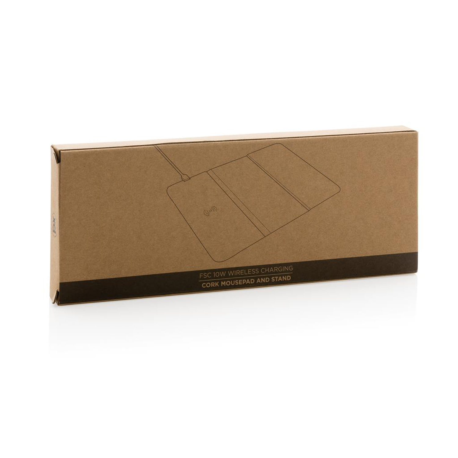 Коврик для мыши Cork с функцией беспроводной зарядки и подставки для телефона, 10 Вт-10