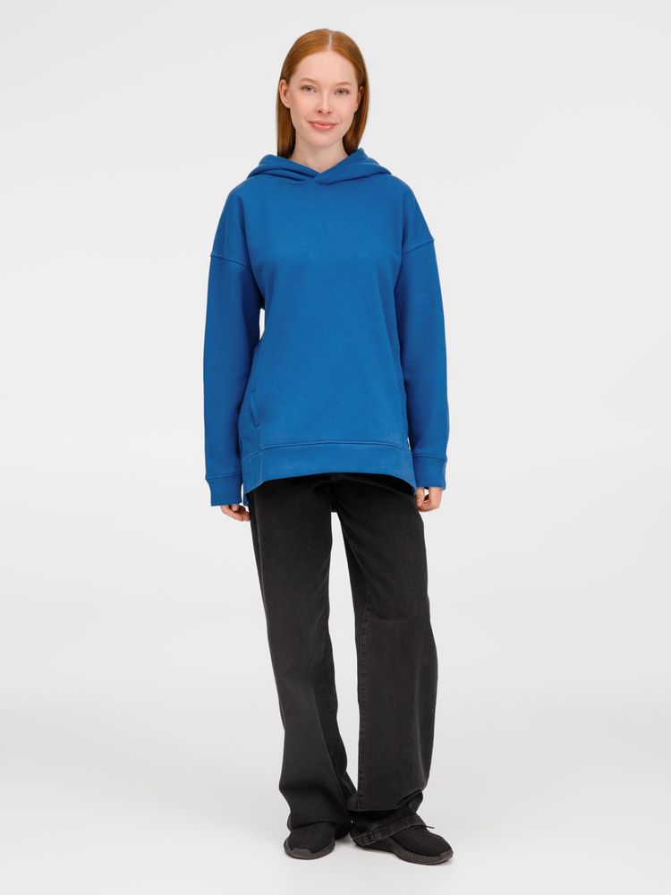 Худи оверсайз унисекс Tolla, синее (джинс)-5