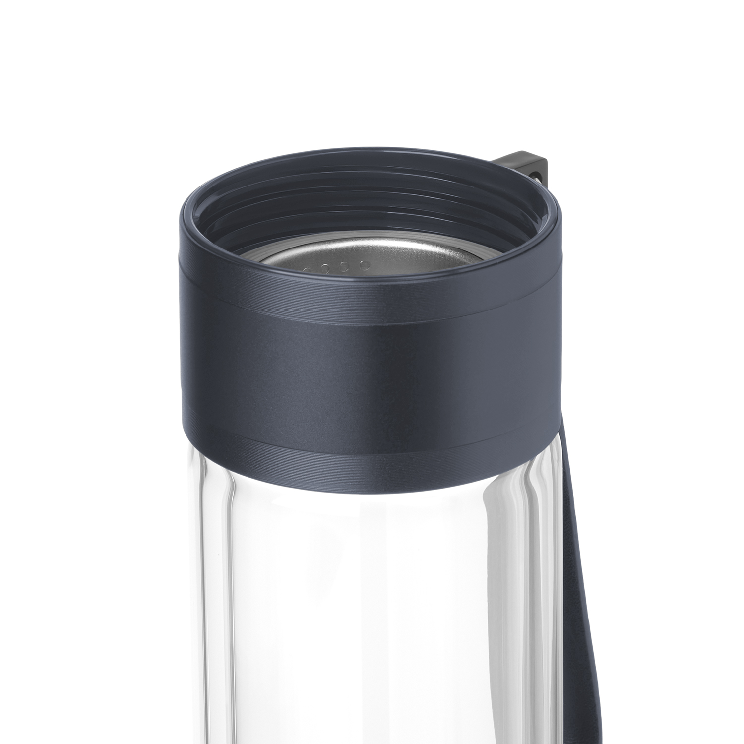 Бутылка стеклянная с двойными стенками Терсо (Terso), синяя-4