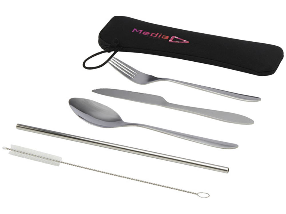 Набор столовых приборов из нержавеющей стали из 5 предметов Sheen - Серебристый-4