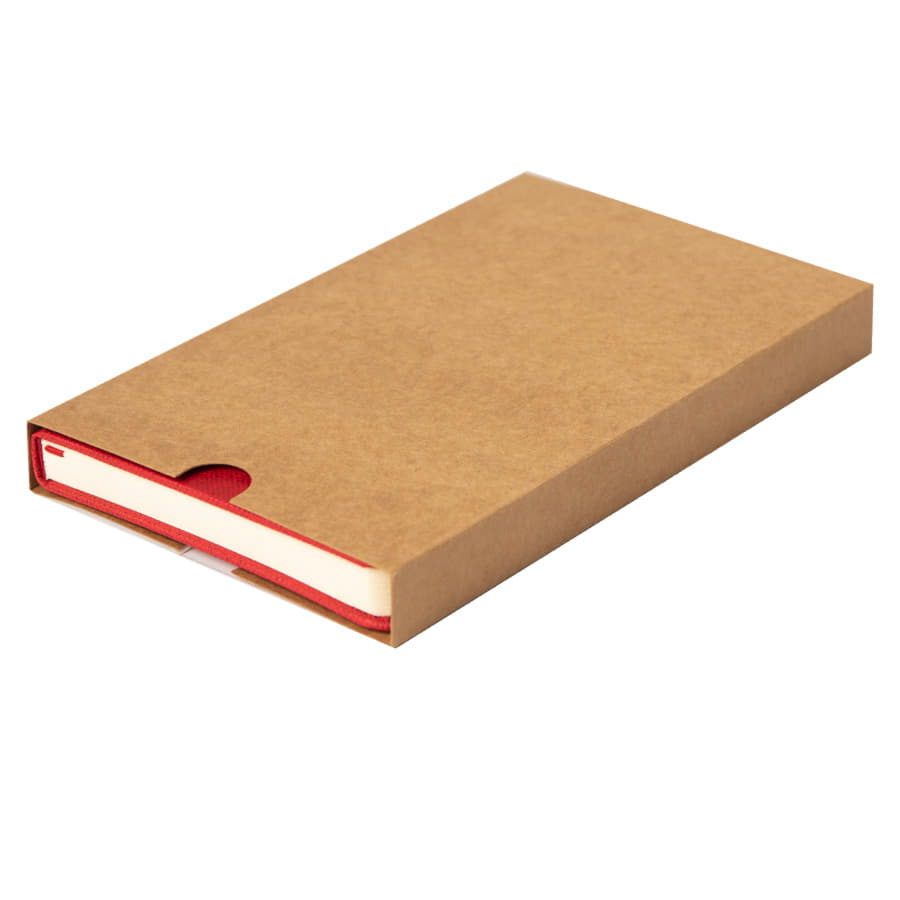 Ежедневник недатированный Linnie, формат А5, в линейку, красный-7