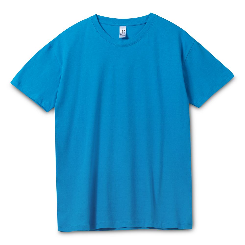 Футболка унисекс Regent 150, ярко-бирюзовая-0