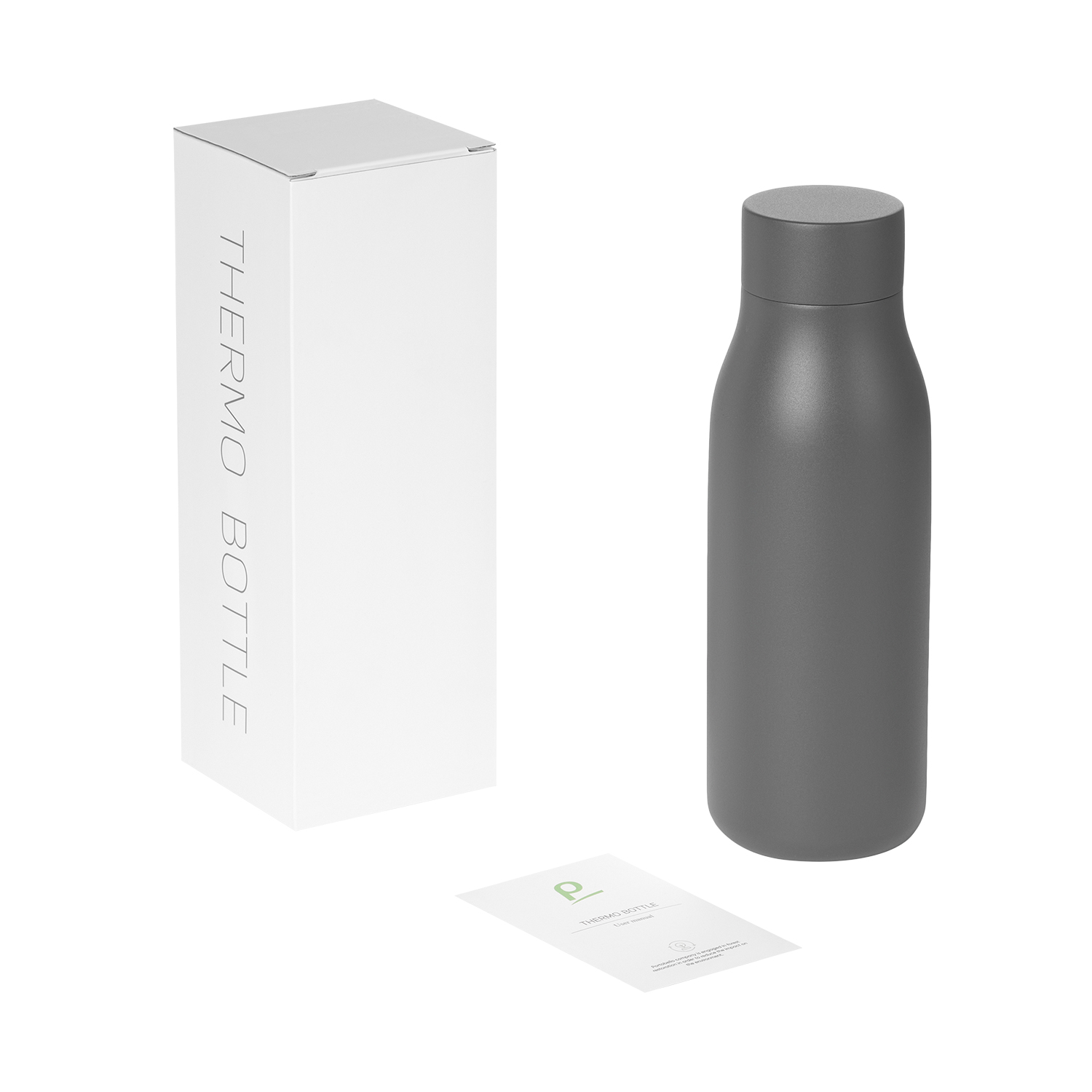 Термобутылка вакуумная герметичная Sevilla, серая-4