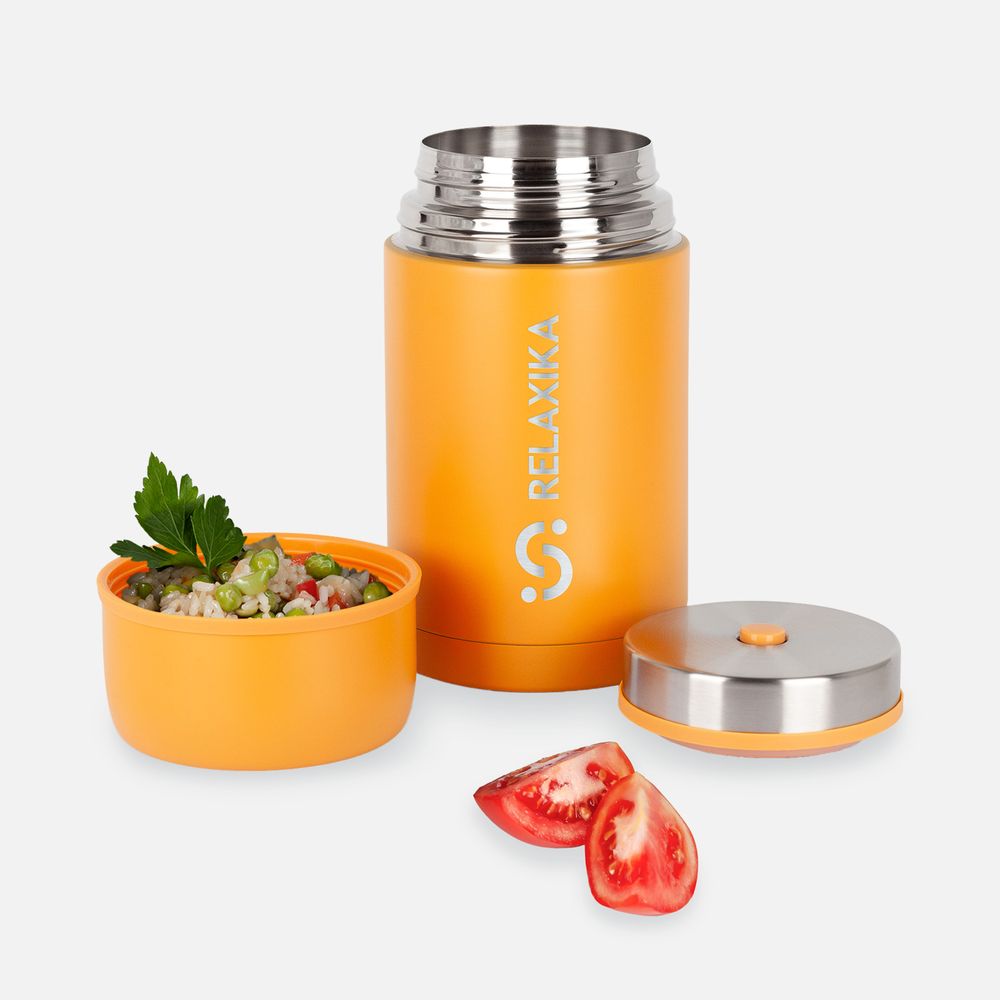 Термос для еды Relaxika 1000, желтый-3