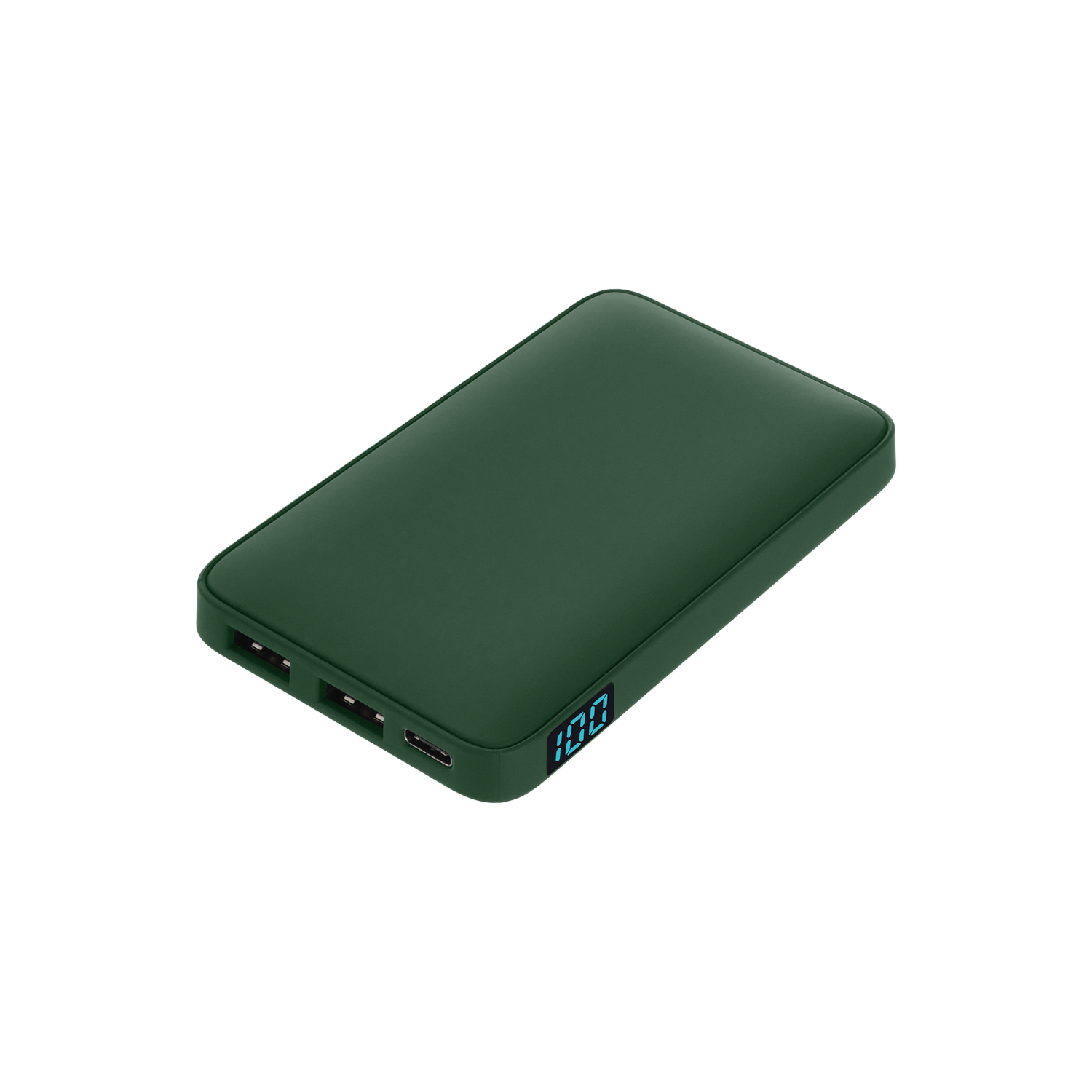 Внешний аккумулятор с подсветкой Анкор (Ancor) 5000 mAh, зеленый-0