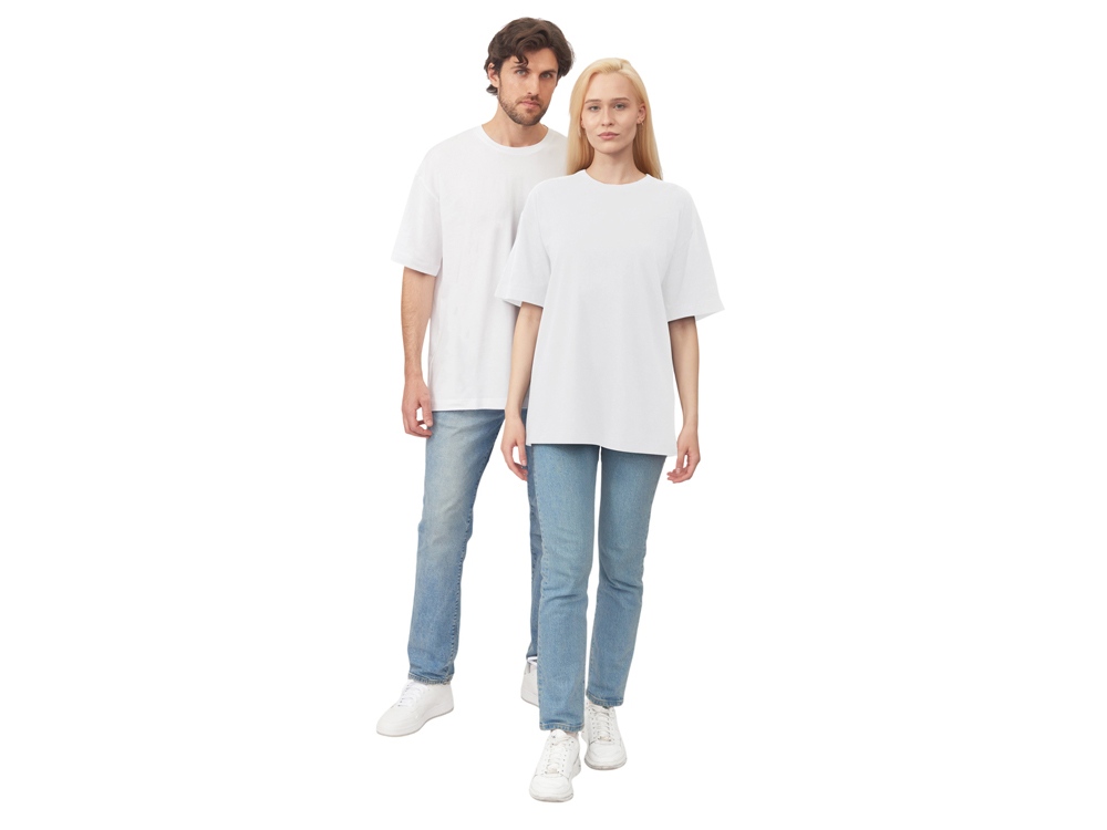 Футболка оверсайз Vienna унисекс , белый-8