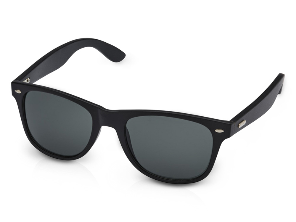 Бамбуковые солнцезащитные очки Arlo с черным покрытием - сплошной черный-0