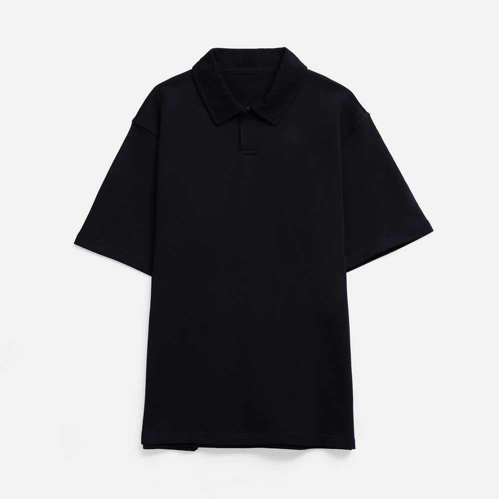 Рубашка поло унисекс Tiimi, черная-2