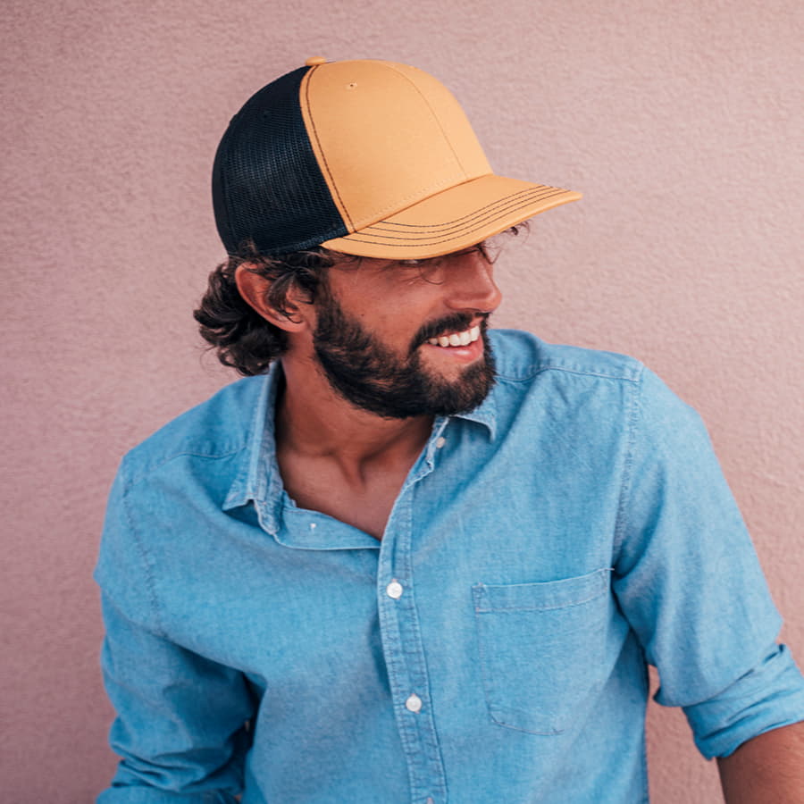 Бейсболка SONIC, 6 клиньев, пластиковая застежка, ярко-синий-2