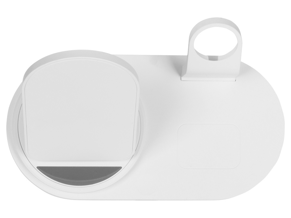 Складная зарядная станция с беспроводной зарядкой Flashport, 15 Вт, белый-9