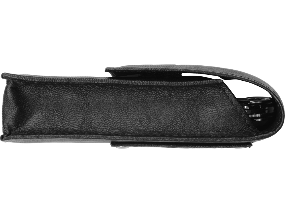 Подарочный винный набор из штопора и кожаного чехла для штопора ClickCut Set, серебристый-10