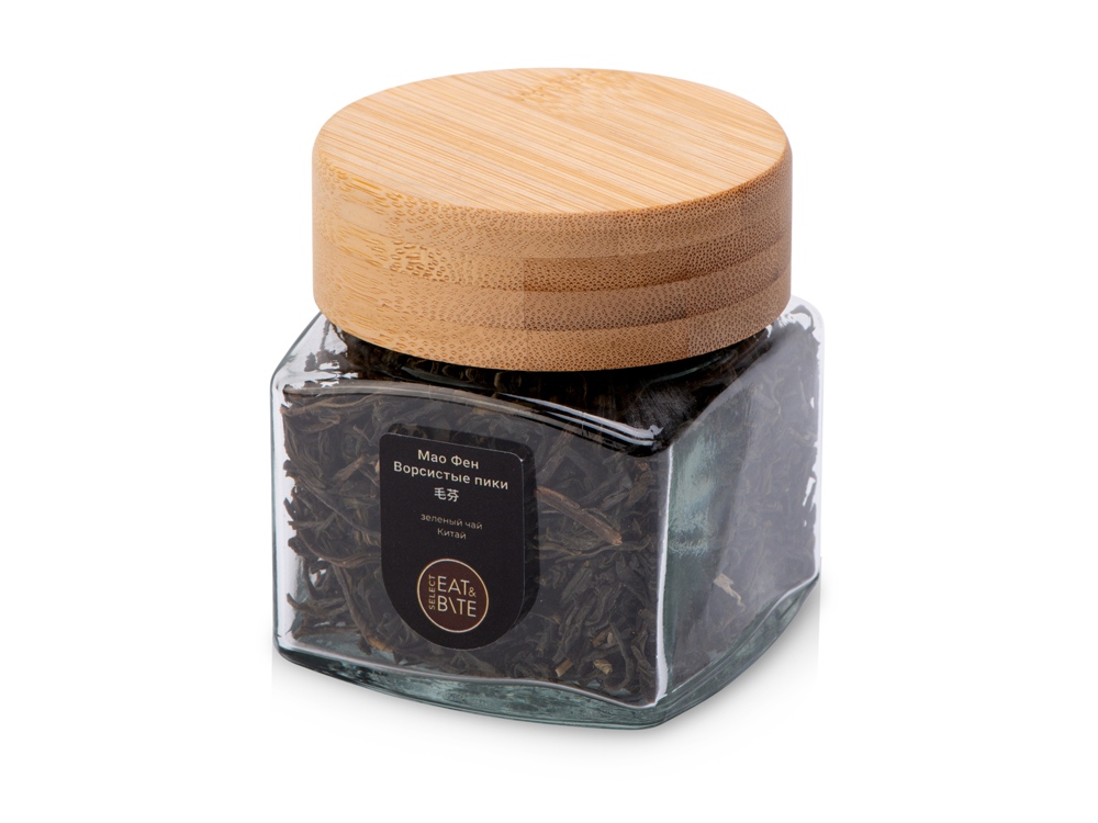 Чай зеленый, серия Ceremony, Маофэн (ворсистые пики), стеклянная банка-0