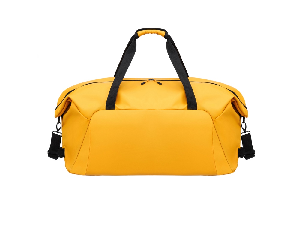 Сумка дорожная TORBER MOBI, желтая, полиэстер 900D с PU покрытием, 65 х 37 х 34 см-6