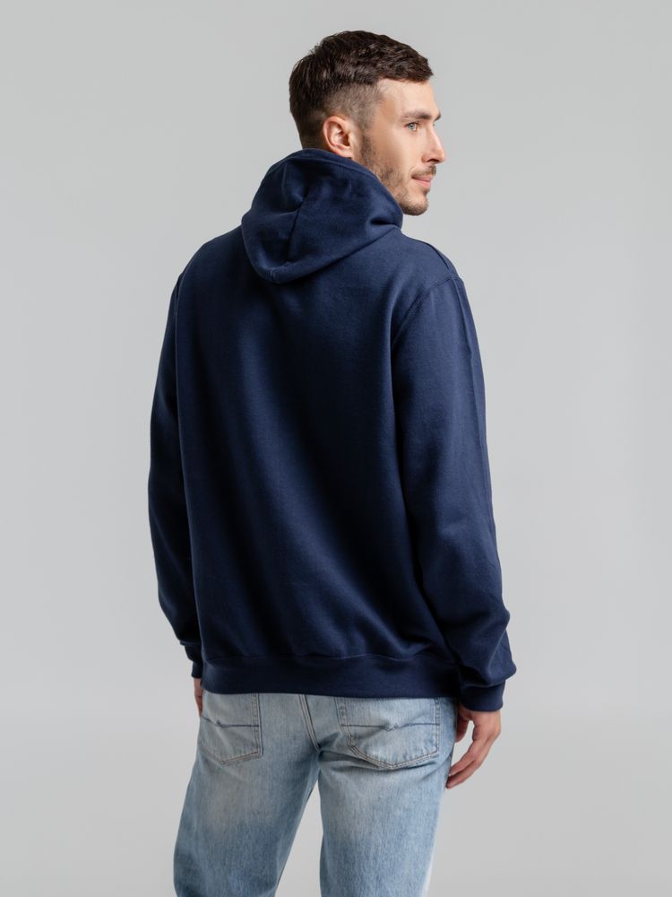 Толстовка с капюшоном Snake II темно-синяя-4