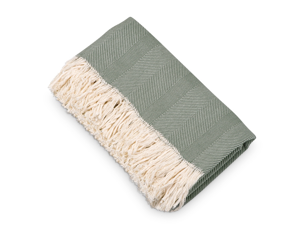 Плед Hild, темно-зеленый-3