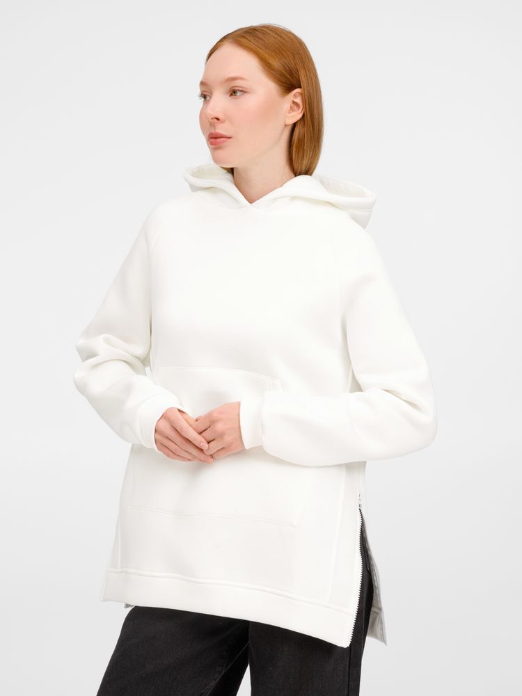 Худи унисекс оверсайз Easy Street, молочно-белое-6