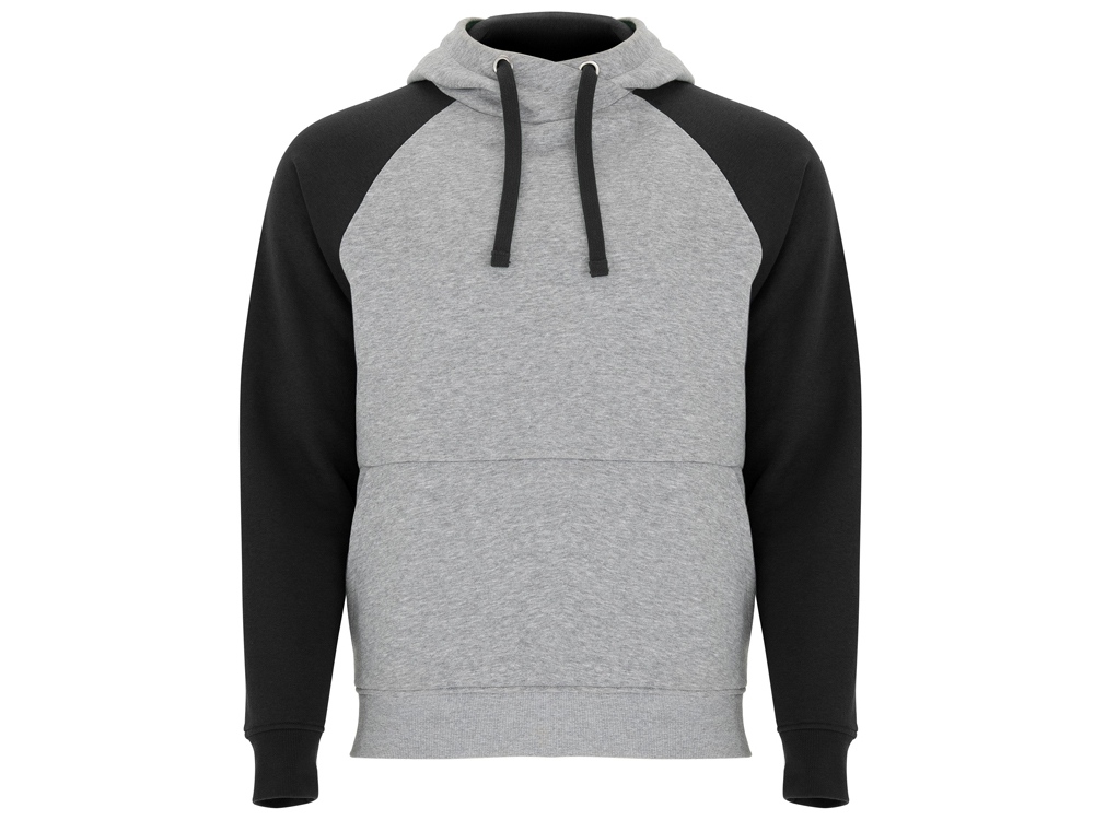 Толстовка с капюшоном Badet мужской, серый меланж/черный-0