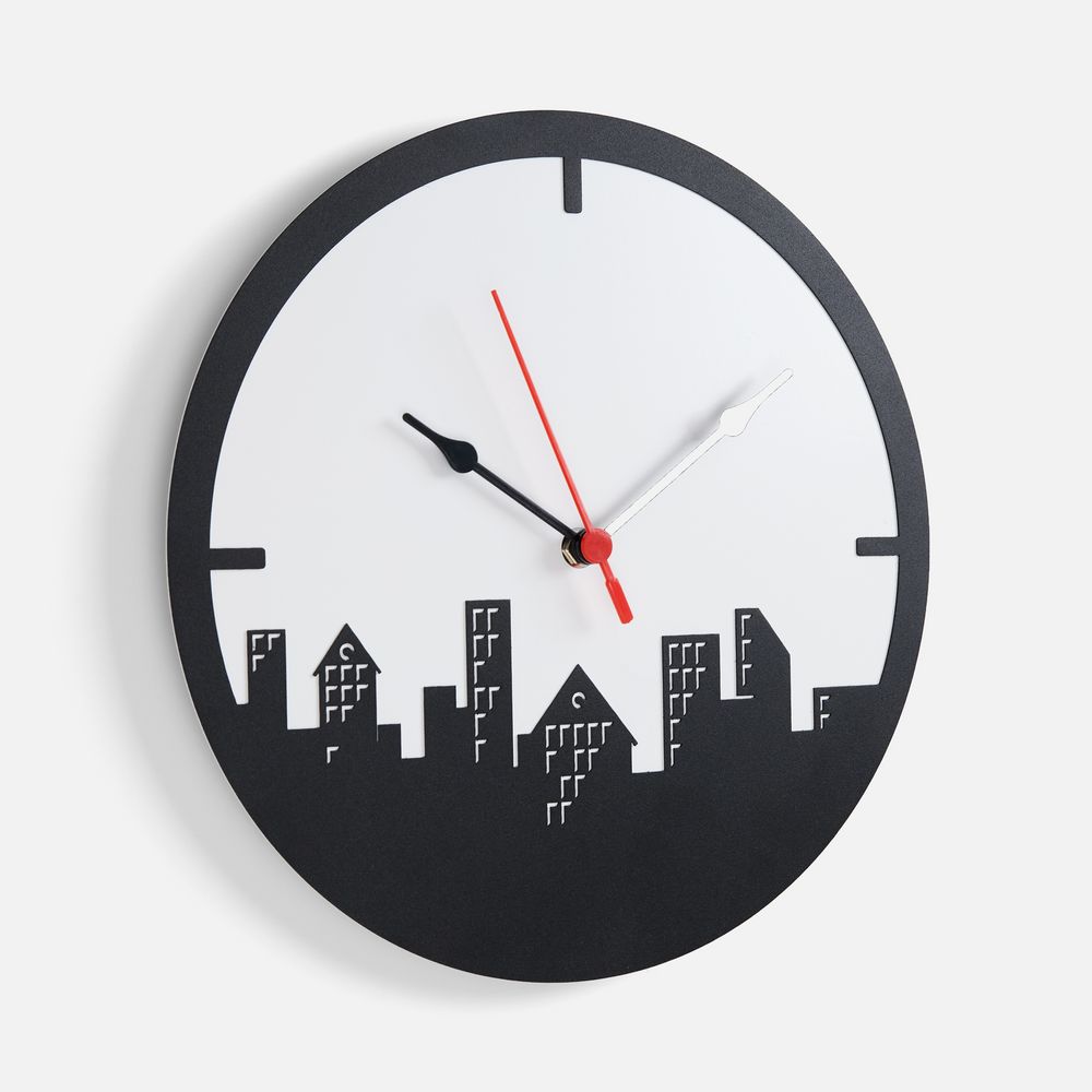 Часы «Города», черные-0