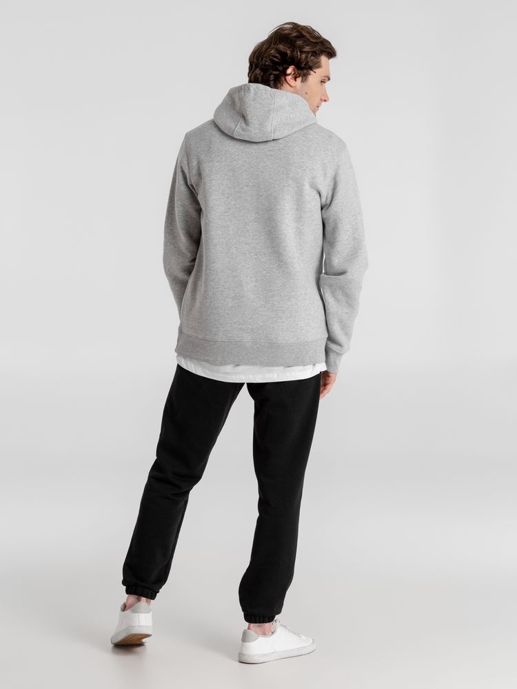 Толстовка с капюшоном унисекс King, серый меланж-2