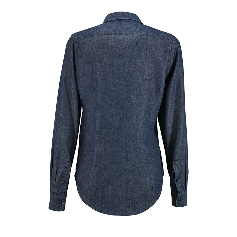 Рубашка женская Barry Women, синяя (деним)-2