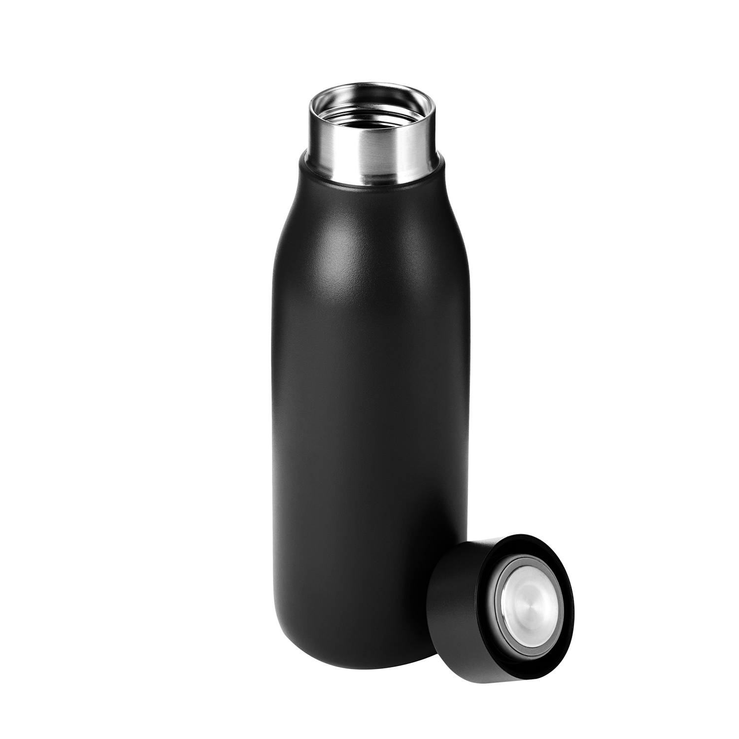 Термобутылка вакуумная герметичная Севилла, черная-2