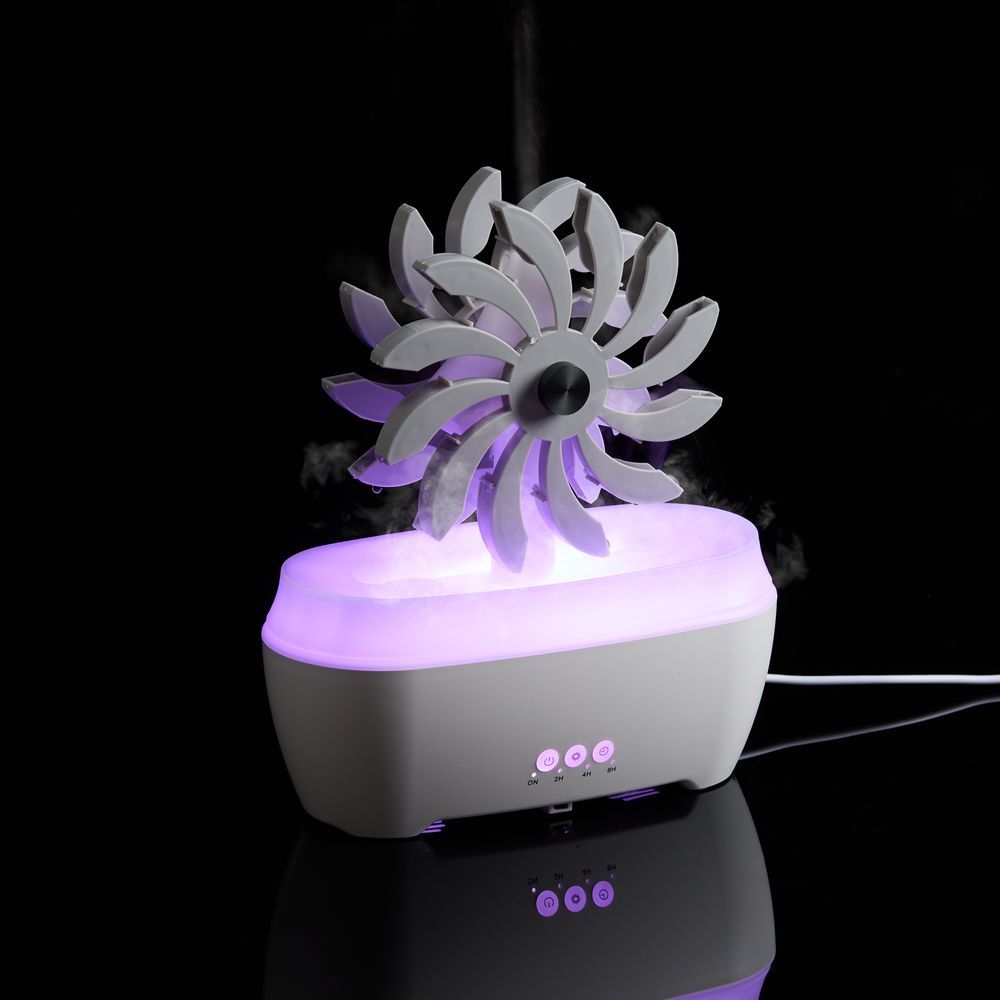 Увлажнитель-ароматизатор Steam Spin, белый с серым-0