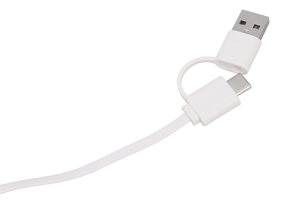 Универсальный кабель с подставкой 4-в-1 Unicable, белый-3