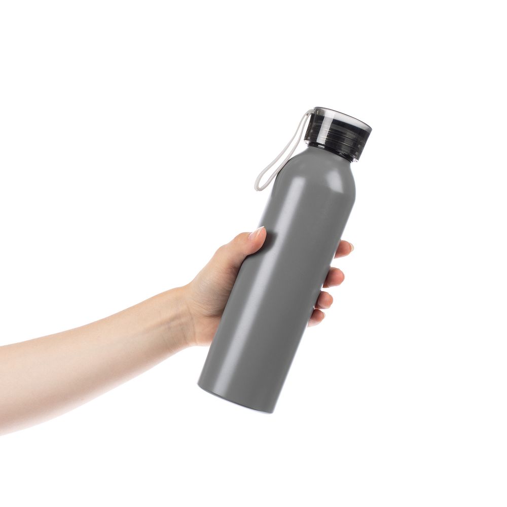 Бутылка для воды Brooke, матовая серая-2